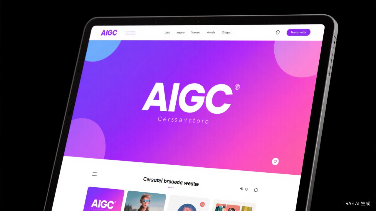 AIGC创作者个人品牌网站